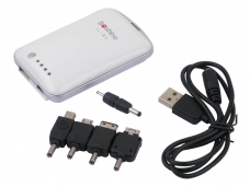 SOSHINE 2000mAh Portable Power Source for iPad iPhone iPod-White